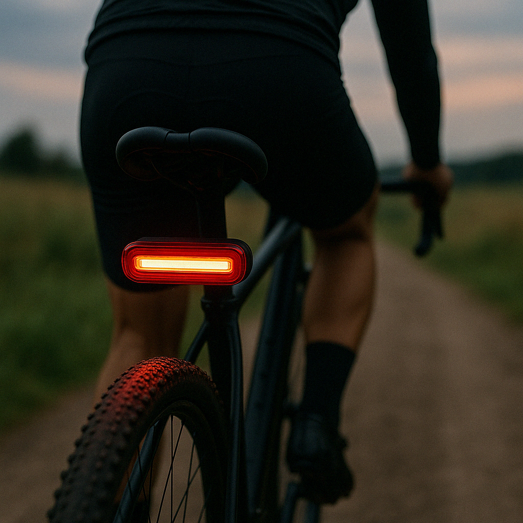 Kompaktes USB-Fahrradrücklicht mit 200 Lumen & Stroboskop – Sicherheitslicht für Nachtfahrten, 4 Lichtmodi, wasserdicht IPX5 | Sansoti