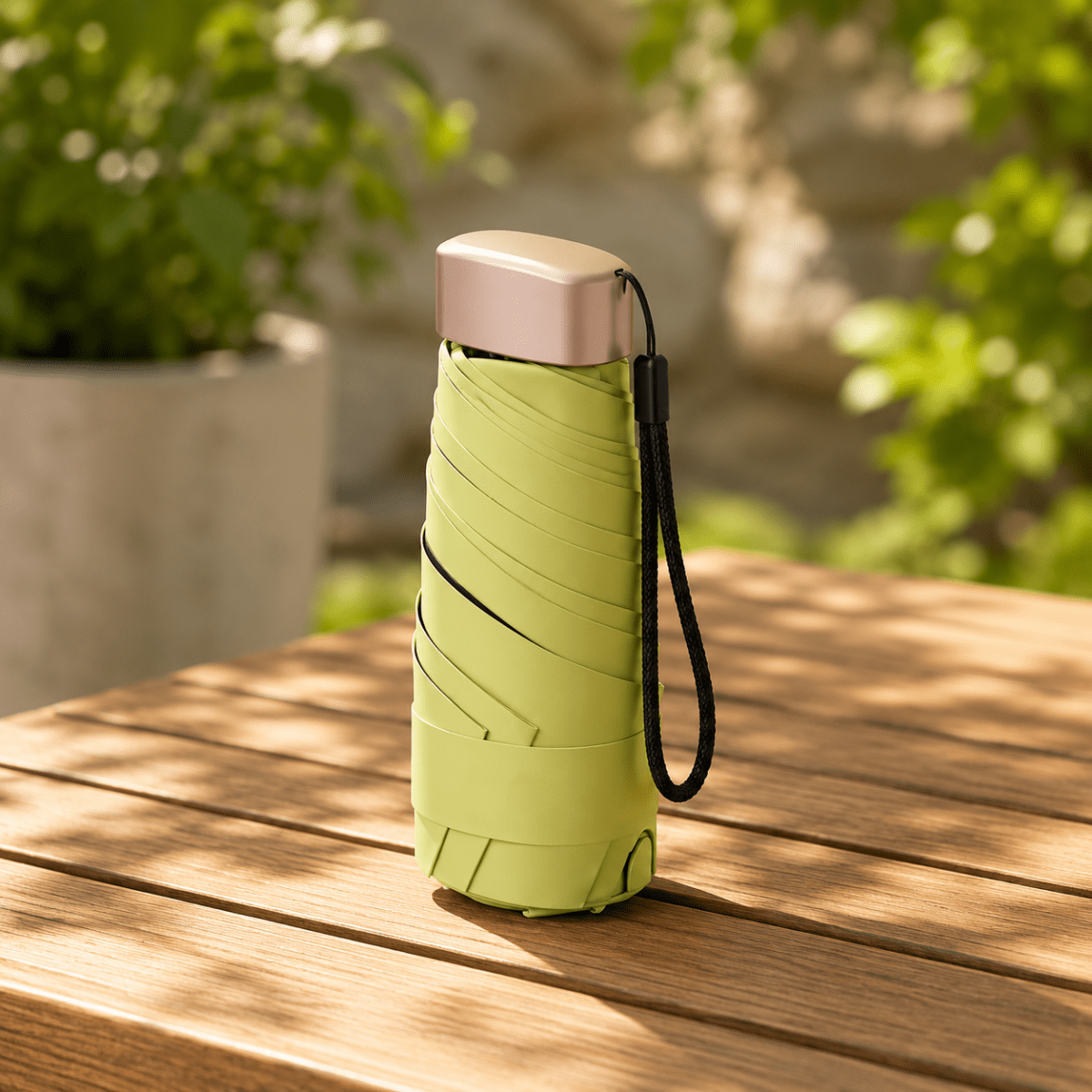 Parapluie pliant de poche, format de poche – Parapluie compact pour la pluie, pour sac à dos ou sac à main – Restez toujours au sec | Sansoti