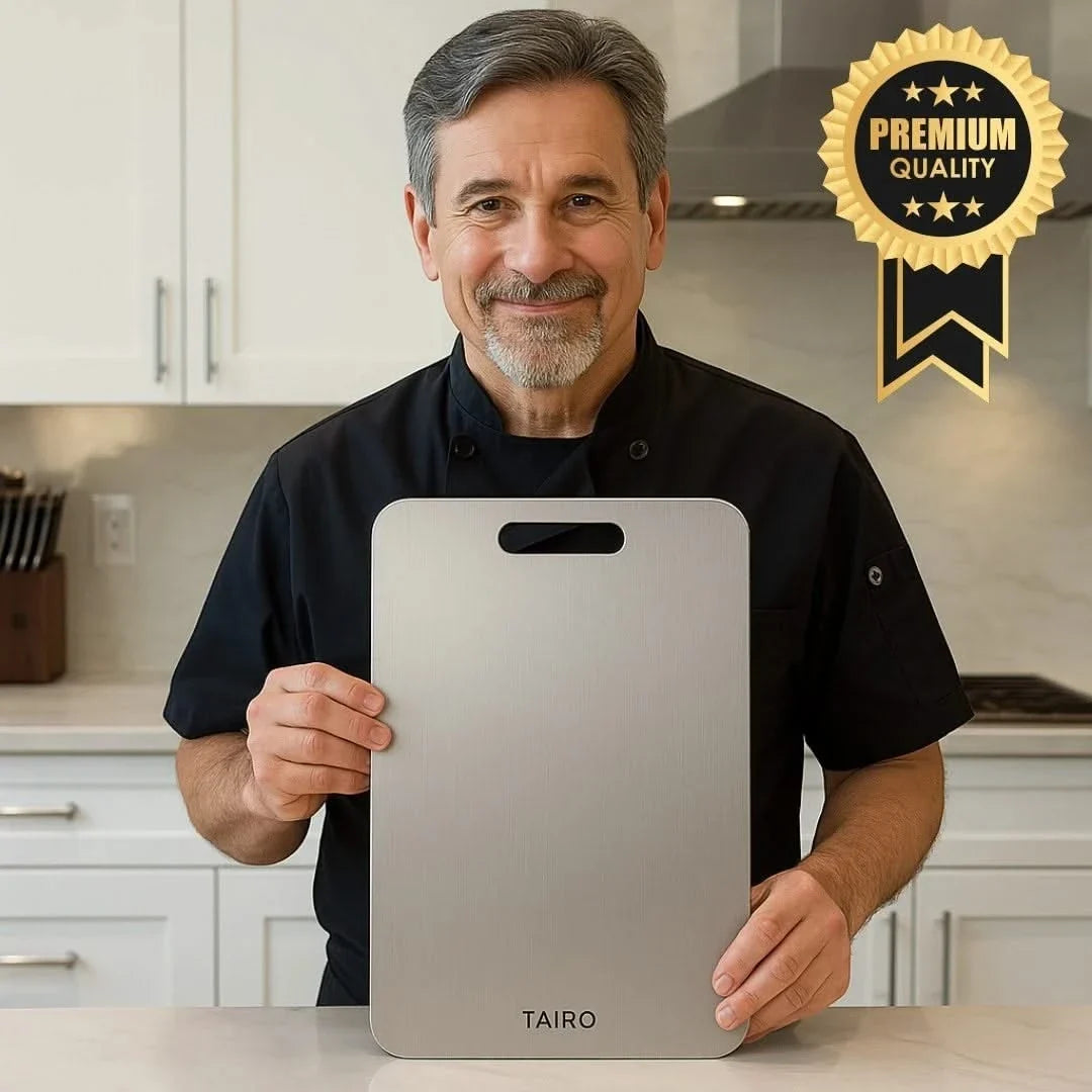 Titanium Cutting Board Antibacterial Kitchen Surface Dishwasher-Safe Non-Slip Durable Hygienic Kitchen Accessory | Sansoti
