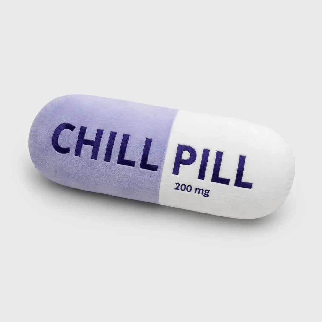 Decorative Capsule-Shaped Cushion 200mg Relaxation Plush Throw Pillow Pink Yellow Blue Purple Gift Living Room | Sansoti