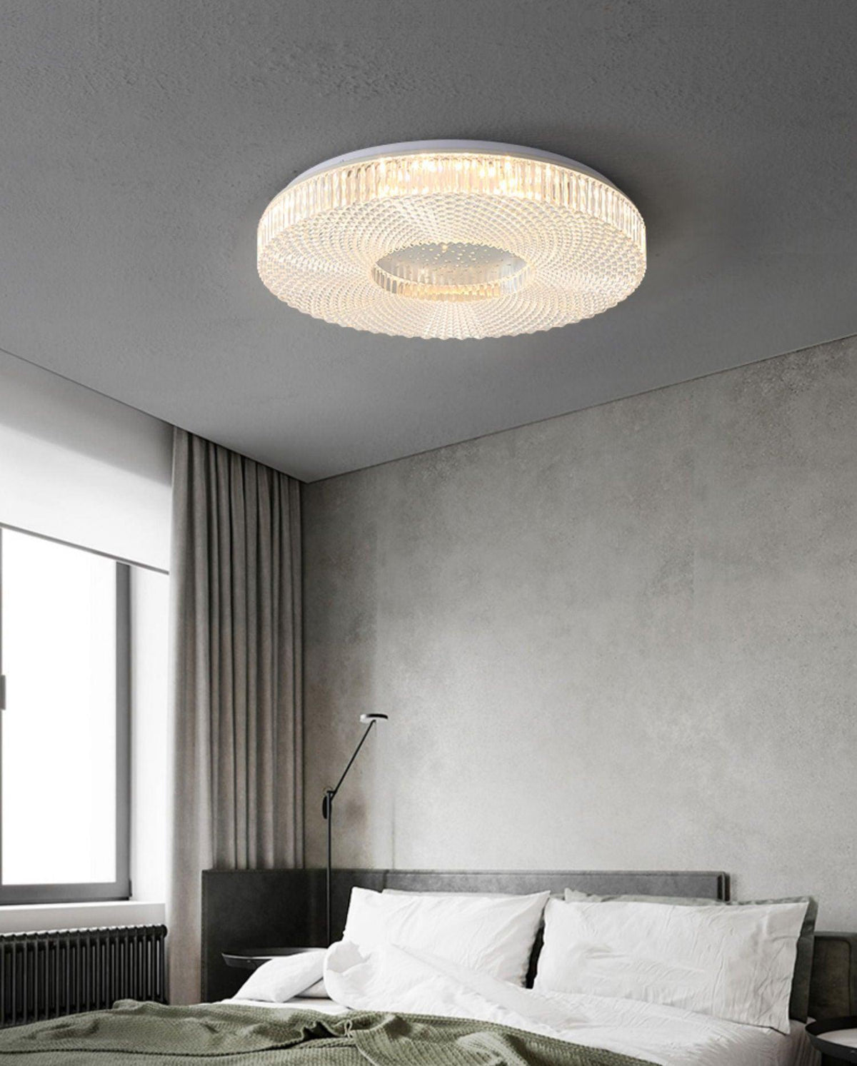 Deckenleuchte Acryl LED Modern Gold Weiß 40cm 50cm Dimmbar Wohnzimmer Schlafzimmer Flur Einbauleuchte Design | Sansoti