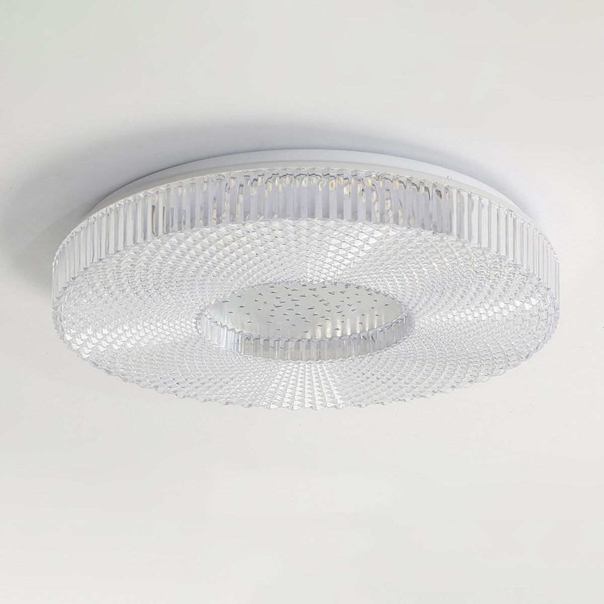 Deckenleuchte Acryl LED Modern Gold Weiß 40cm 50cm Dimmbar Wohnzimmer Schlafzimmer Flur Einbauleuchte Design | Sansoti