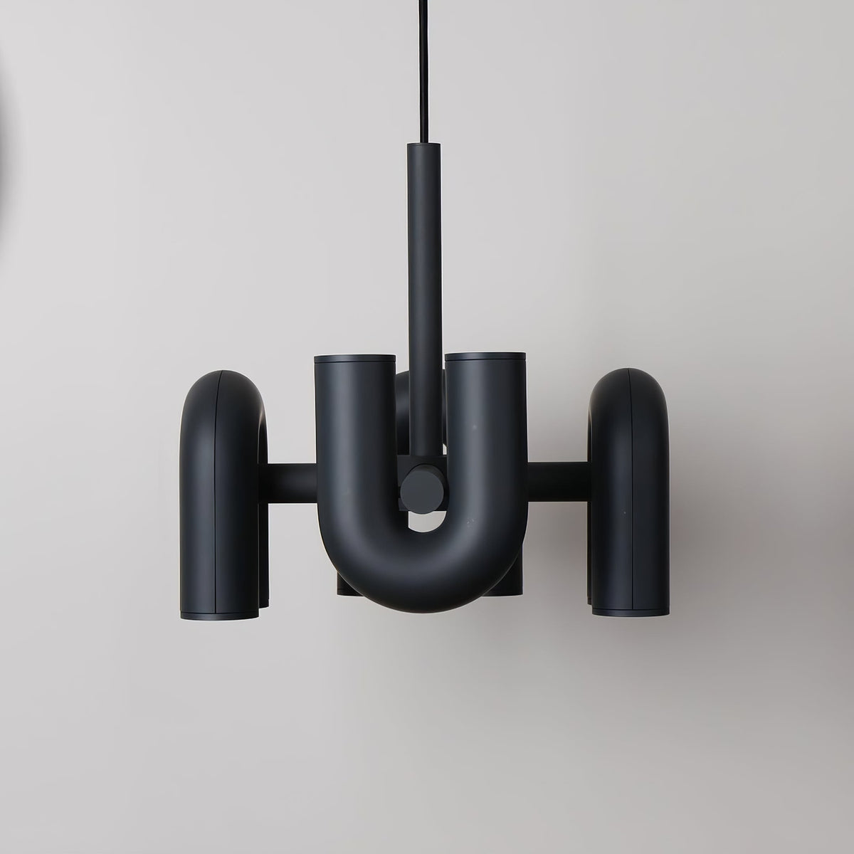 Modular Chandelier with U-Shaped Arms – Adjustable Design – Black, Gray, Orange or Blue – 3, 4, 6 or 8 Lights – Modern Statement Piece | Sansoti