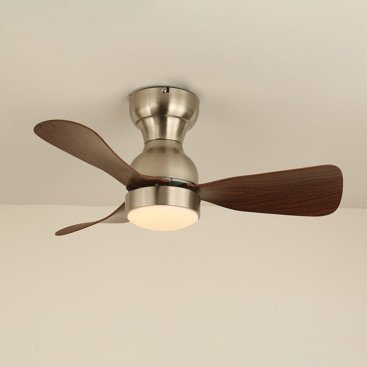 Modern ceiling fan with integrated LED lighting Ø70 cm – Quiet & Stylish | Sansoti