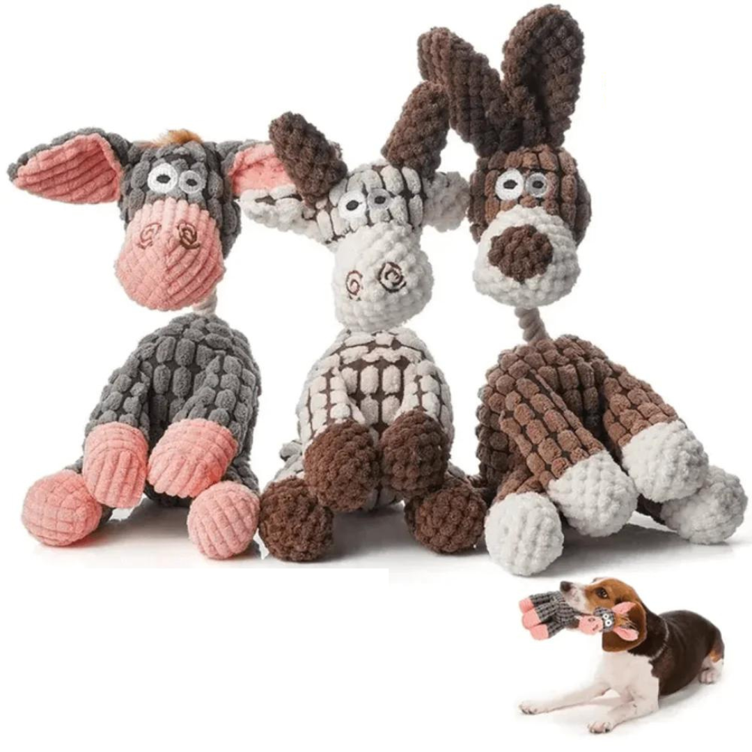 Plush Dog Toy Stuffed Animals Durable and Interactive for All Dog Breeds Stimulate Playfulness Chewing Fetch Chew-Resistant Design | Sansoti