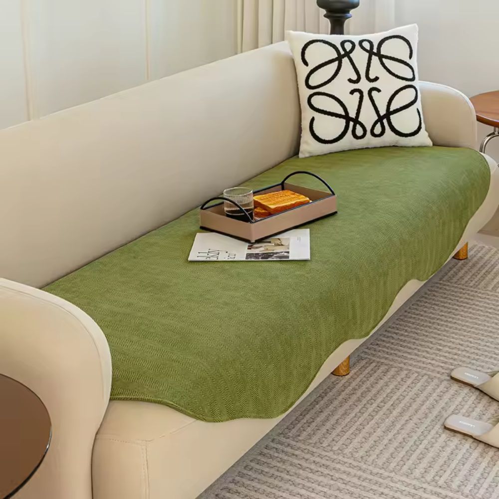 Gepolsterter All-Season Sofabezug – Konturpassform, rutschfest, Mikrofaser, für 1-2-3-4-Sitzer Sofas | Sansoti