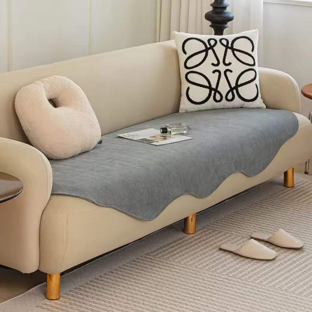 Padded All-Season Sofa Cover – Contour Fit, Non-Slip, Microfiber, for 1-2-3-4-Seater Sofas | Sansoti