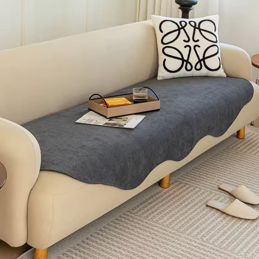 Padded All-Season Sofa Cover – Contour Fit, Non-Slip, Microfiber, for 1-2-3-4-Seater Sofas | Sansoti