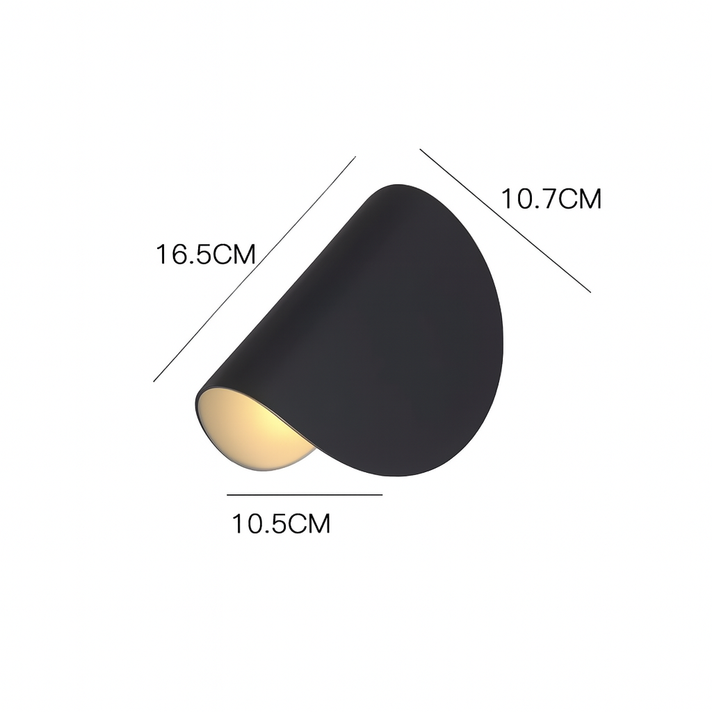 Obrotowa metalowa lampa ścienna LED 360° Regulowana Czarna Biała Do użytku wewnątrz i na zewnątrz Wodoszczelna IP65 Skandynawska Nowoczesna | Sansoti