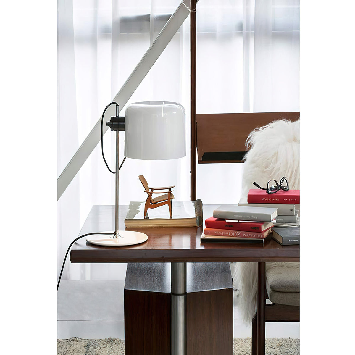 Lampe de table réglable en métal aluminium fer – Plusieurs directions de lumière | Sansoti