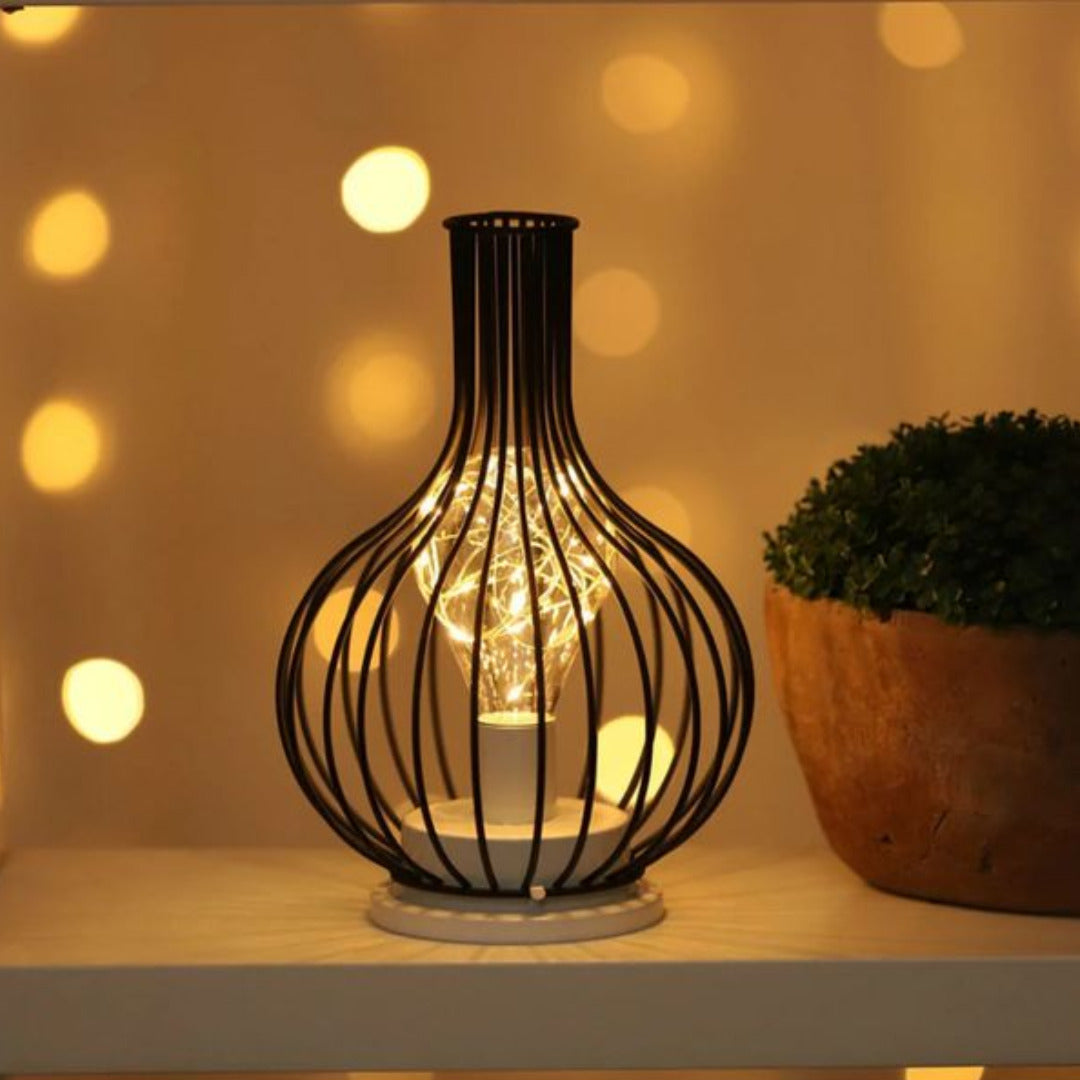 Wireless Ambient Lamp Wine-Shaped Warm Light Table Lighting Dinner Decoration Atmospheric Design Lamp Interior | Sansoti