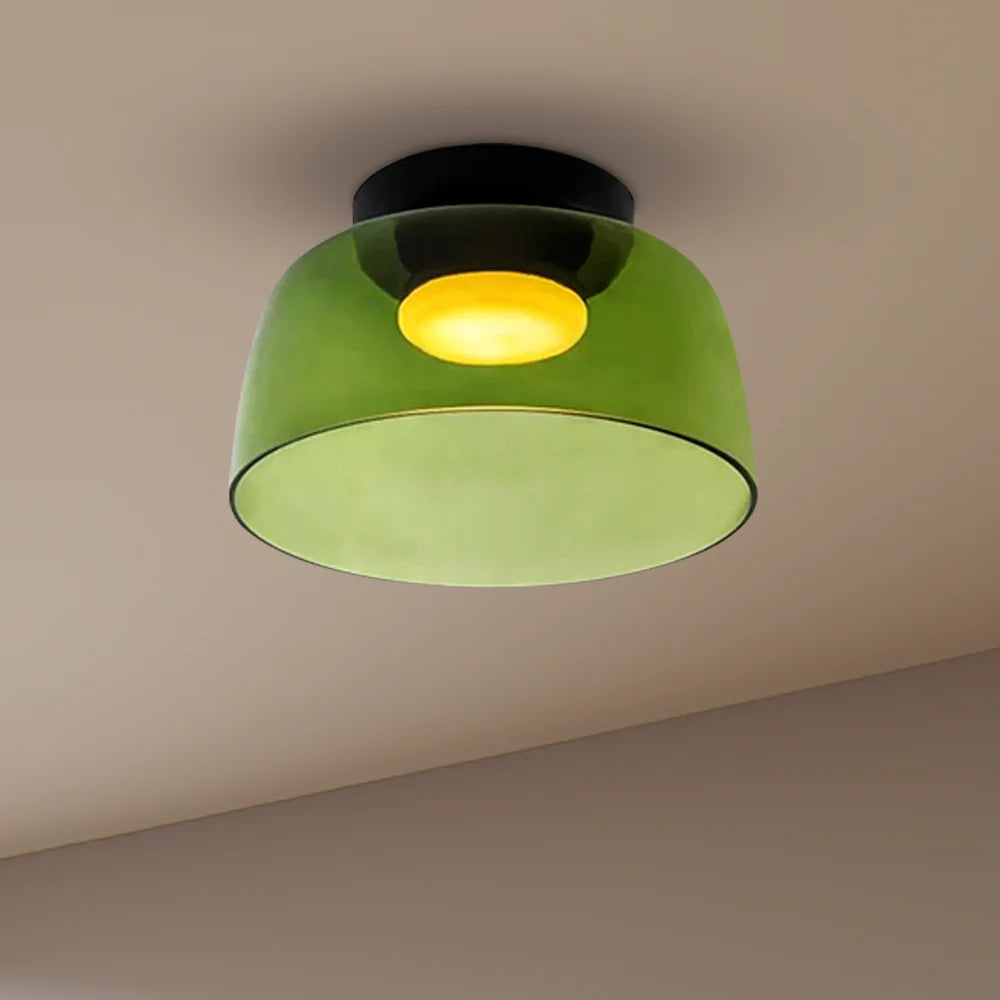 Design-Glas-Deckenlampe mit geschichteter Struktur — Elegantes Lichtspiel für Esszimmer, Wohnzimmer und Schlafzimmer | Sansoti
