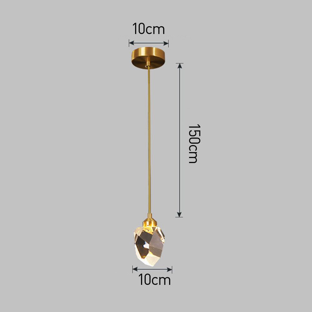 Hängelampe Glas Metall Gold verstellbar Esstisch Wohnzimmer Kücheninsel Tropfenform Designlampe Stimmungslicht | Sansoti