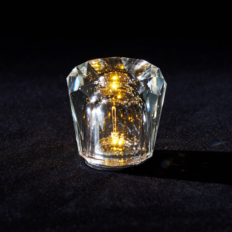Diamond Crystal Table Lamp with Built-in Battery – Wireless & Dimmable – Ø 8.2 cm × H 9 cm | Sansoti