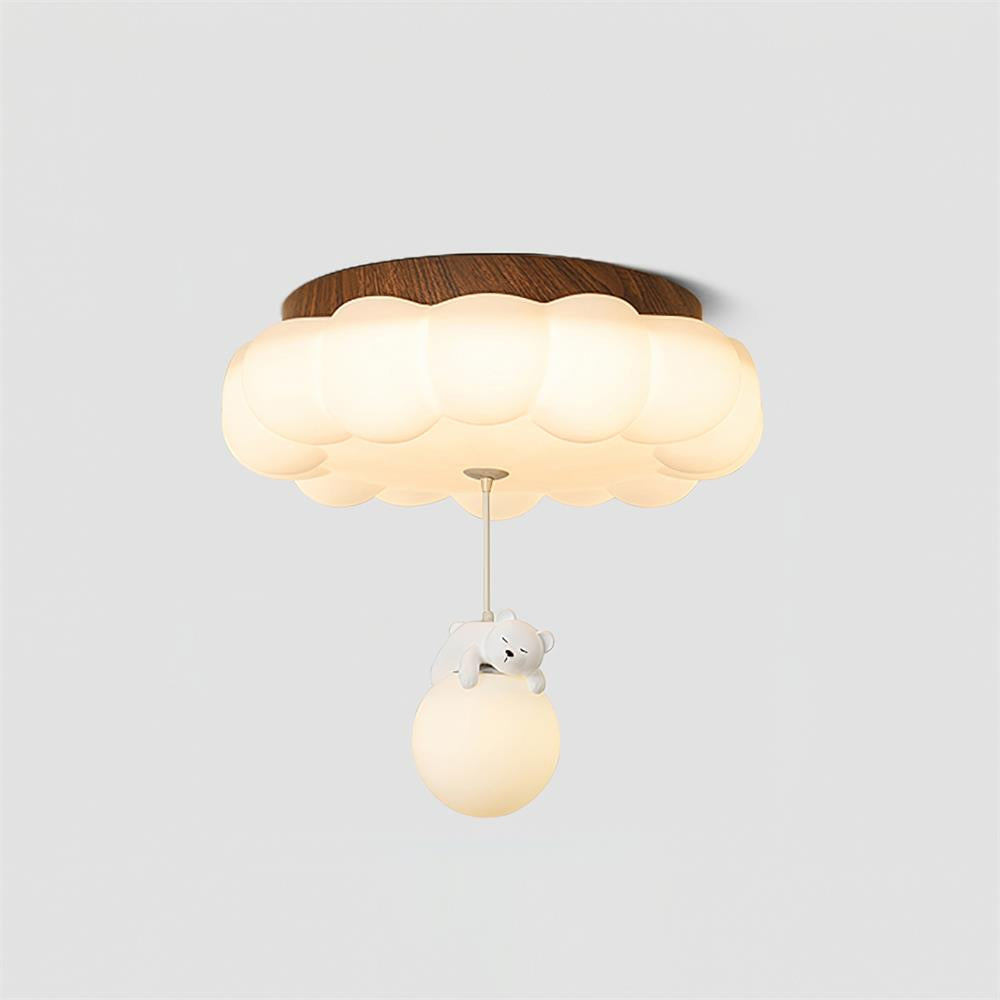 Plafondlamp Kinderkamer Beer Taart Wolk Acryl Warm Licht Inbouw Decoratief Hangende Knuffel Slaapkamer 5-10m² | Sansoti