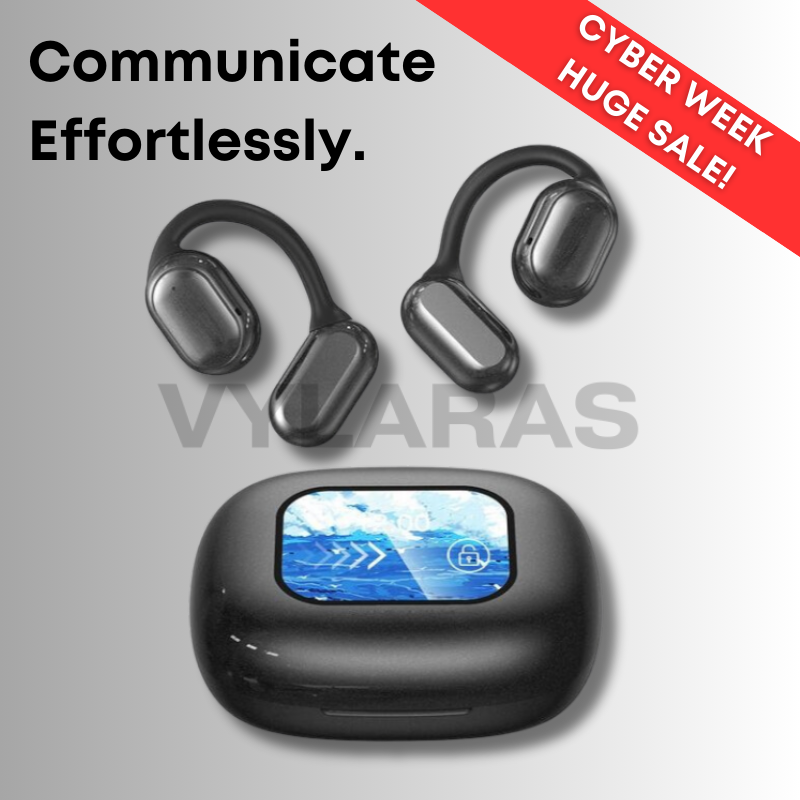 Wireless Translation Earbuds with AI Real-Time Translation – 40+ Languages, Noise Cancellation, Touch Control, 20-Hour Battery | Sansoti