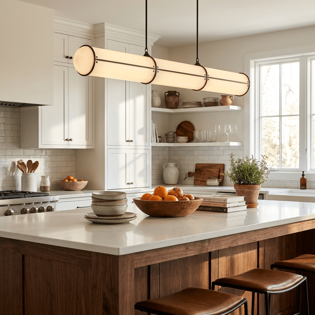 Endless Cylindrical Pendant Light, Modern Linear Lighting for Dining Table and Living Room, Integrated LED Floating Light Line, Architectural Lighting