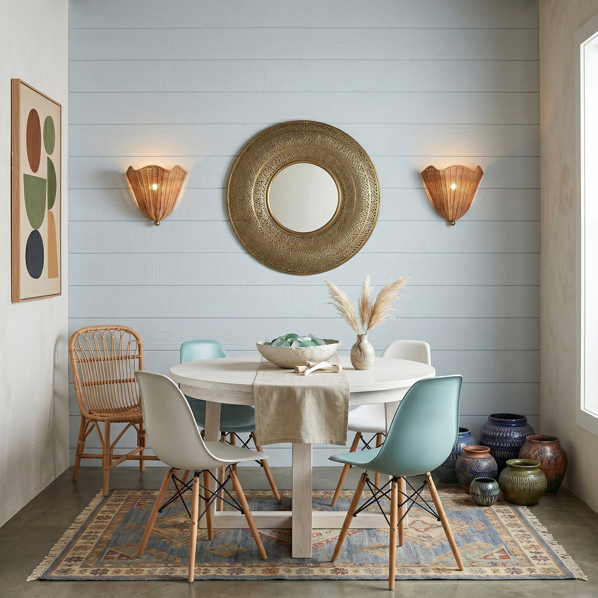 Wandlamp Rotan Natuurlijk Bruin E26 E27 LED Fitting Binnen Verlichting Bohemian Sfeerlamp Decoratief | Sansoti