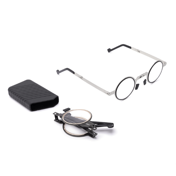 Foldable Reading Glasses with Blue Light Filter – Ultralight Titanium Frame – Flexible Temples for Wearing Comfort | Sansoti