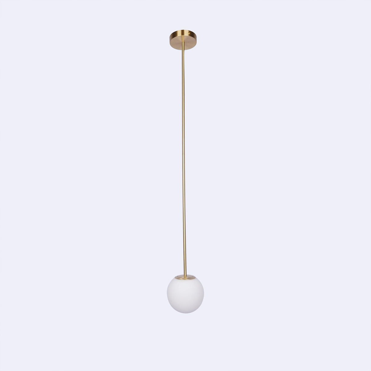 Hanglamp Messing Melkglas Plafond Minimalistisch Modern Scandinavisch Hal Eettafel Nachtkastje | Sansoti