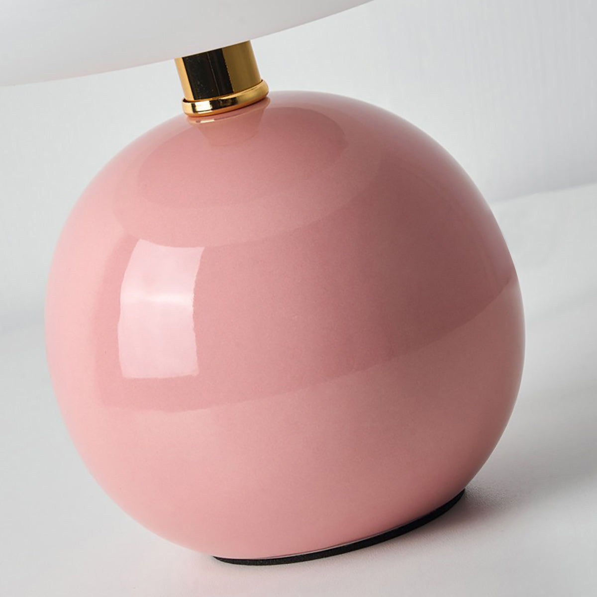 Ceramic Table Lamp with Rotomold Shade - Warm White LED 3000K - Ø 20 cm - Scandinavian Design Lamp | Sansoti