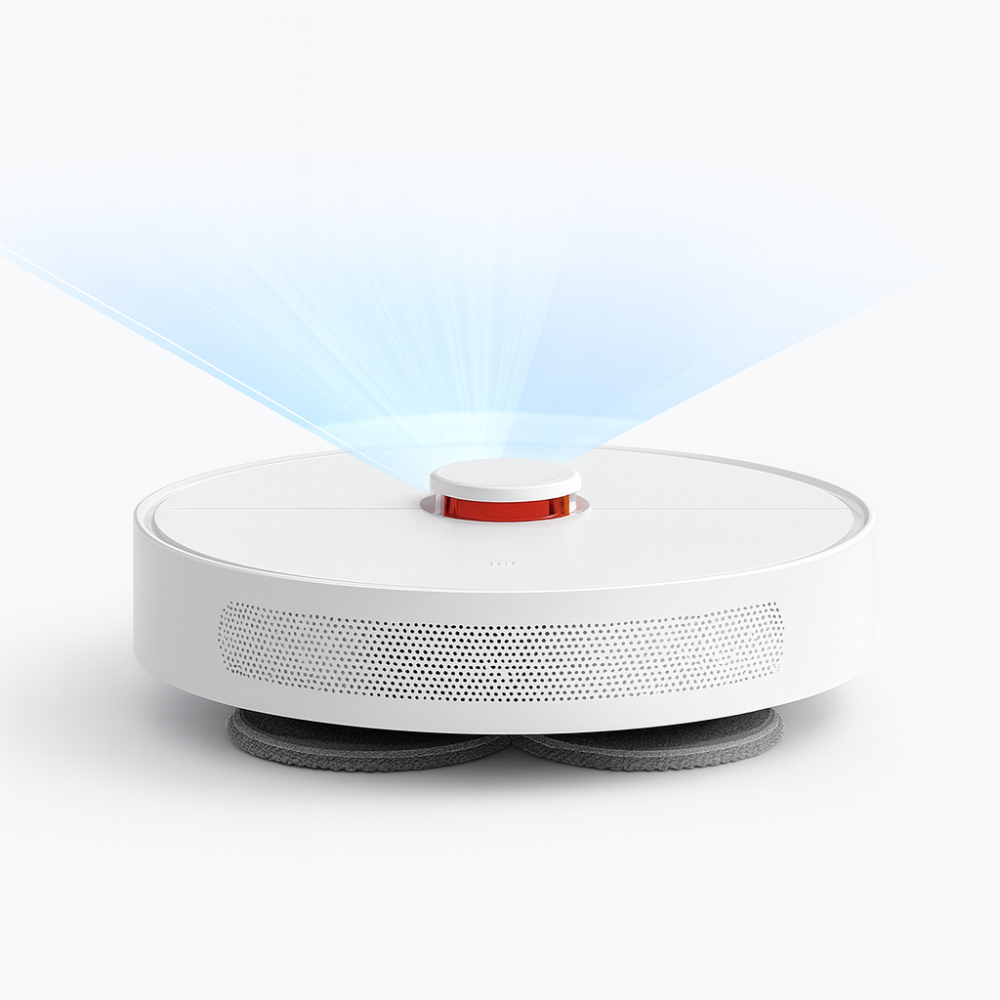 Compact Robot Vacuum Cleaner with AI Navigation for Carpet Parquet Laminate | Sansoti
