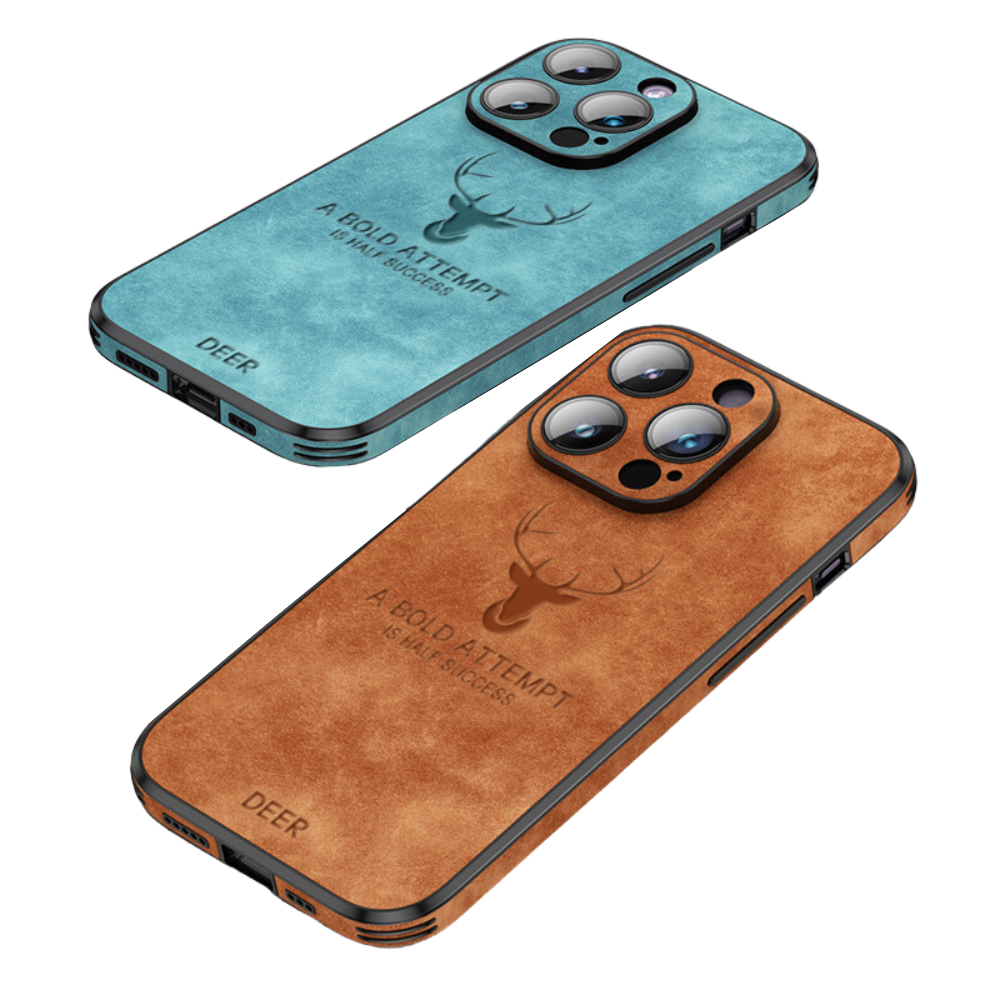Smartphone Case in Leather Look — Slim Design with Drop Protection & MagSafe Compatibility for iPhone 16/15/14/13/12 | Sansoti