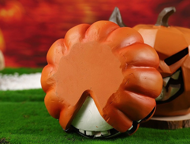 Hars Pompoen Schedel Decoratie Halloween Desktop Ornament Griezelige Sfeer Interieur Accessoire Gotisch | Sansoti