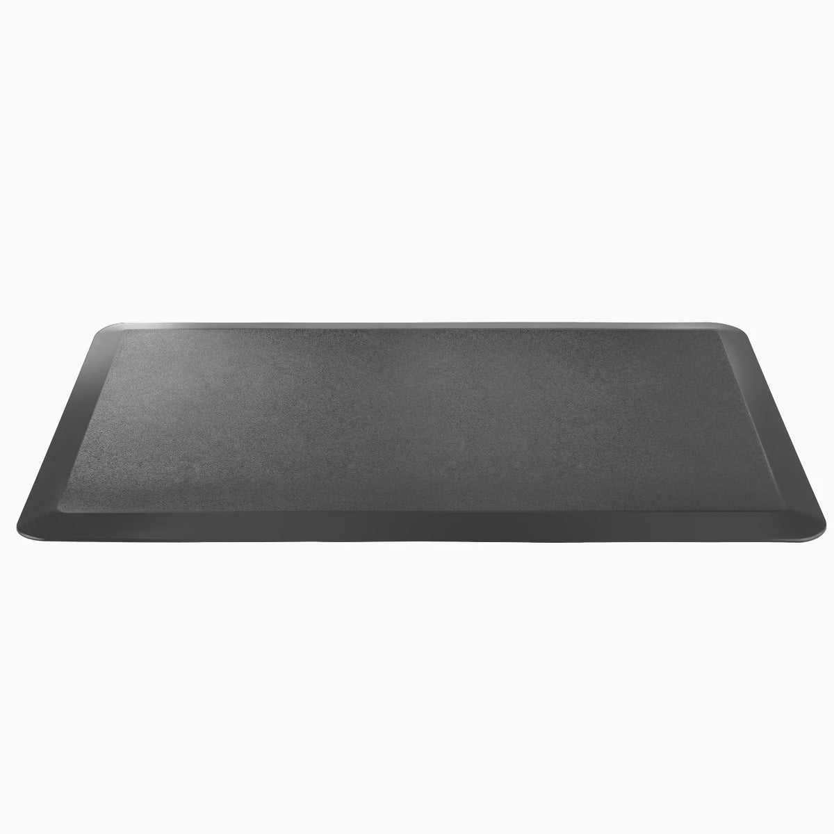 Alfombra antifatiga para escritorio de pie, negra, espuma de PU, ergonómica y antideslizante, 4 tamaños