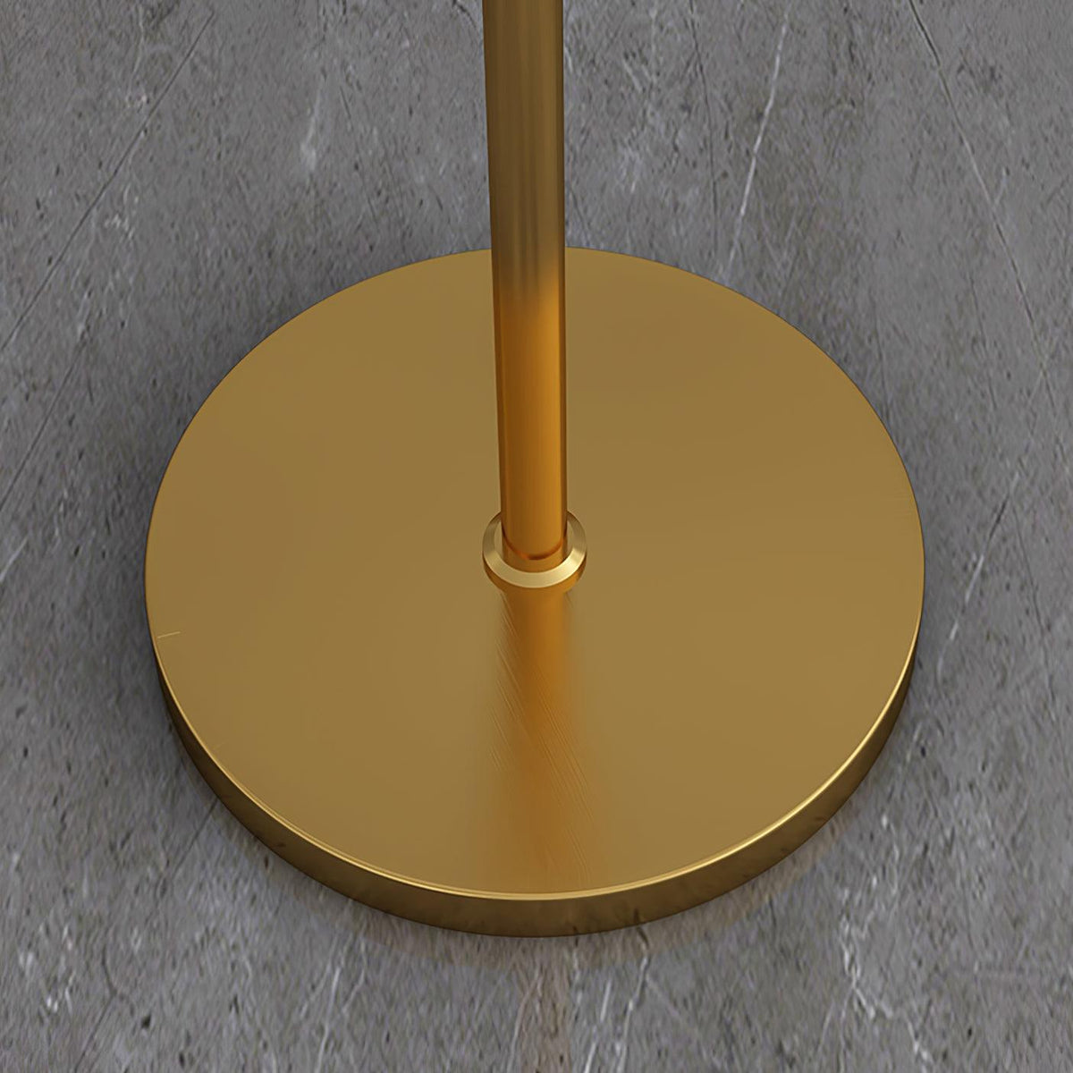 Lampadaire moderne avec bras doré 88 cm | Lampadaire en métal avec tête réglable | Lampadaire de lecture industriel salon chambre | Sansoti