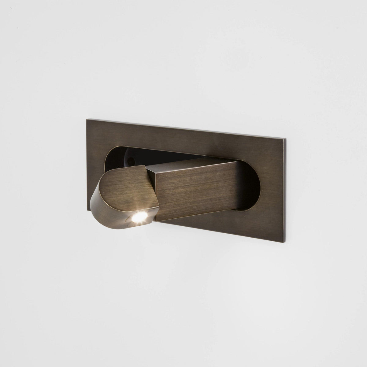LED wall light with hidden switch – press to turn on, press to turn off – adjustable head for reading light beside the bed | Sansoti