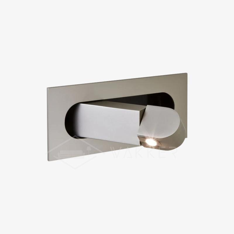 LED wall light with hidden switch – press to turn on, press to turn off – adjustable head for reading light beside the bed | Sansoti