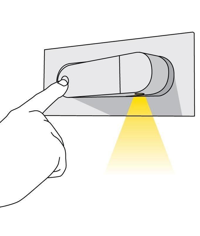 LED wall light with hidden switch – press to turn on, press to turn off – adjustable head for reading light beside the bed | Sansoti
