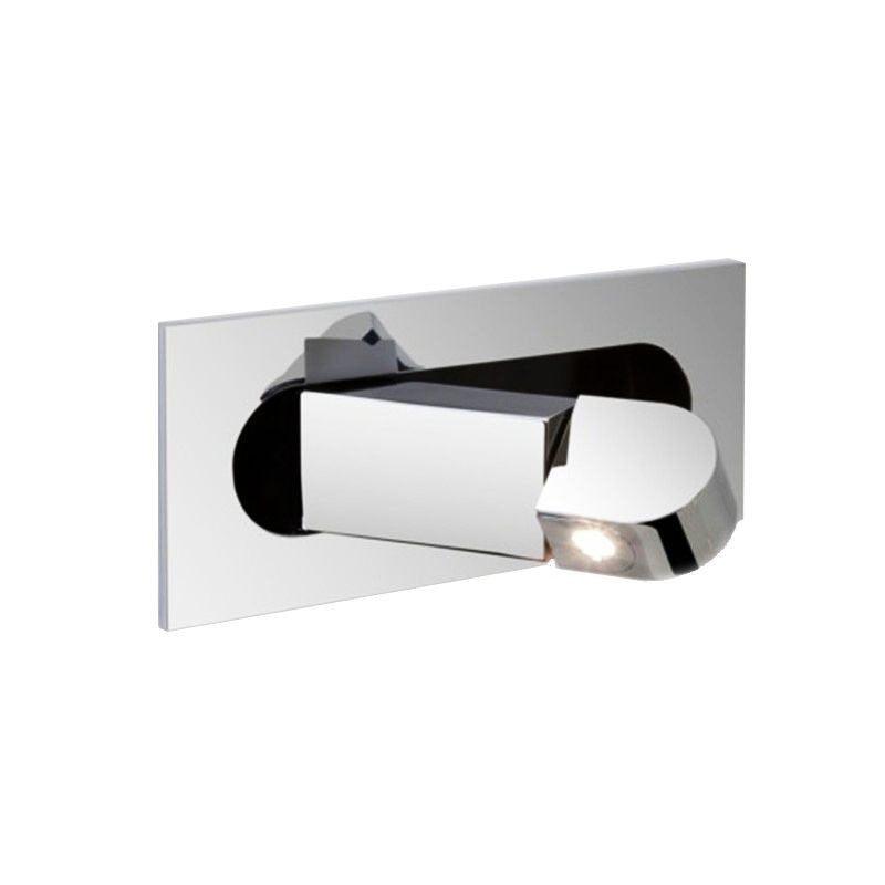 LED wall light with hidden switch – press to turn on, press to turn off – adjustable head for reading light beside the bed | Sansoti