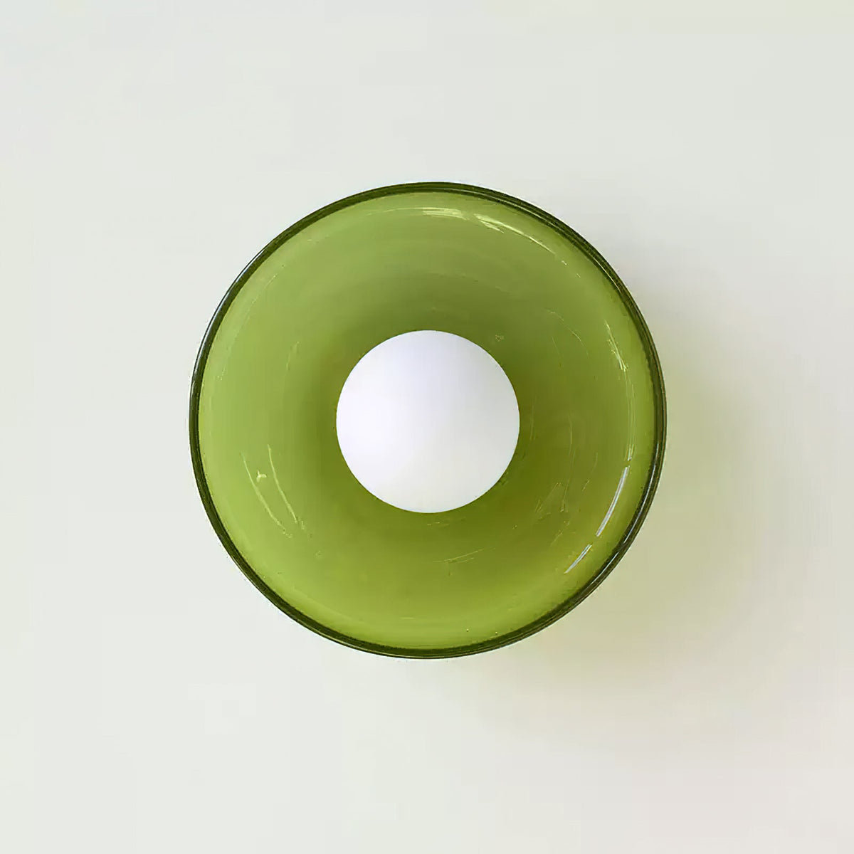 Disc Orb Ceiling Lamp – Modern Glass Lampshade Round Scandinavian Design Brass Base 3 Light Points Warm Light Living Room Bedroom Dining Room | Sansoti