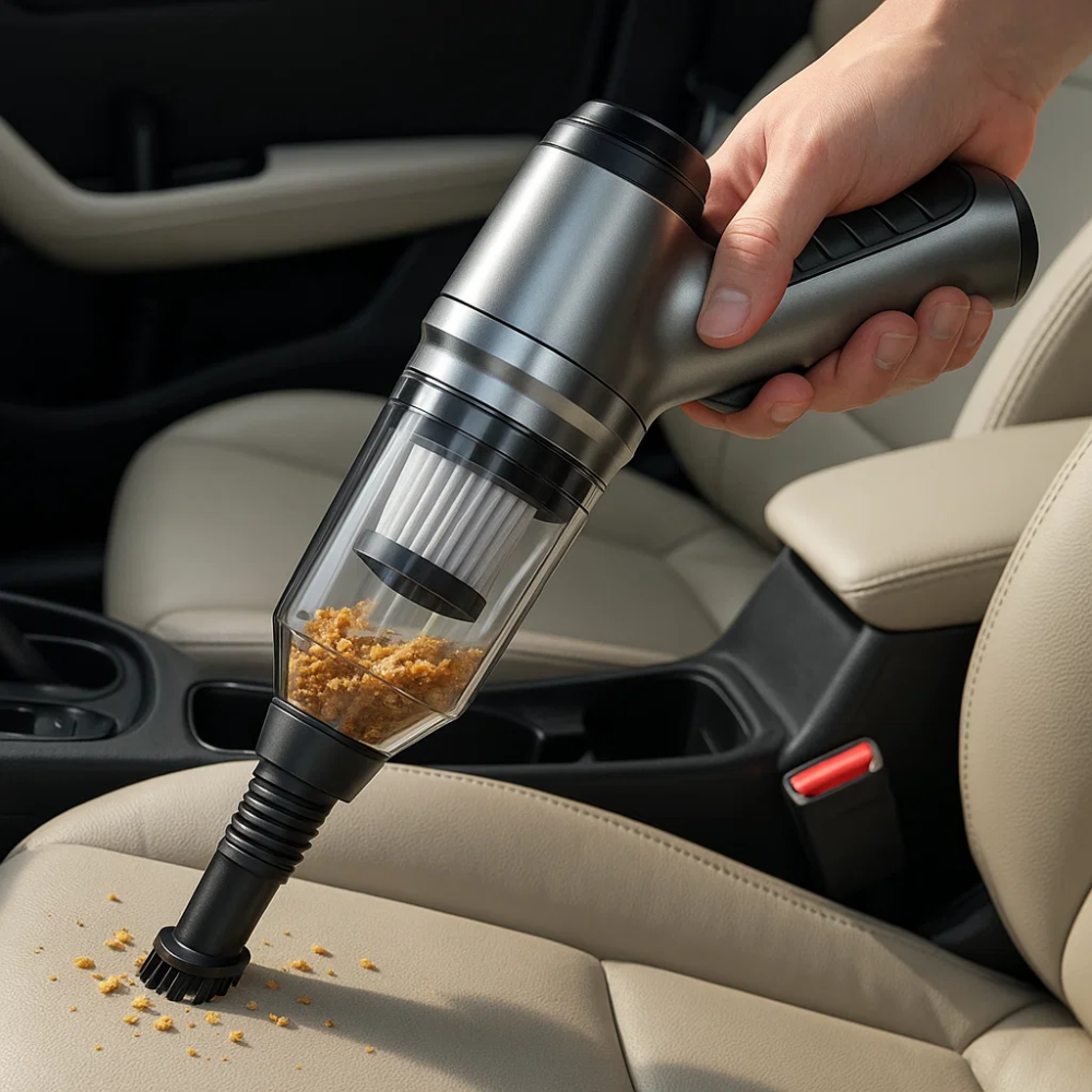 Wireless Handheld Vacuum Cleaner for Car 95,000PA – Powerful Compact Car Vacuum with USB-C Charging | Sansoti