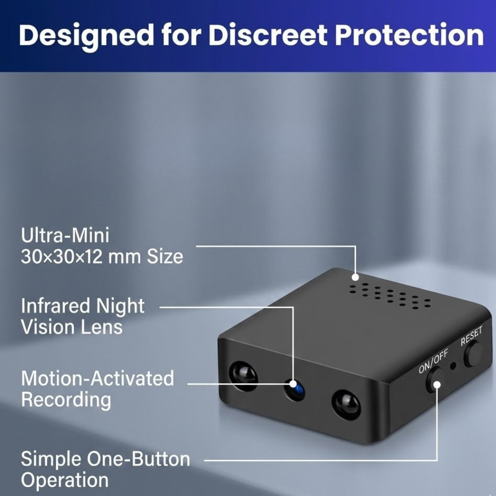 Compact HD Security Camera with Audio and Motion Detection Night Vision Wi-Fi | Sansoti