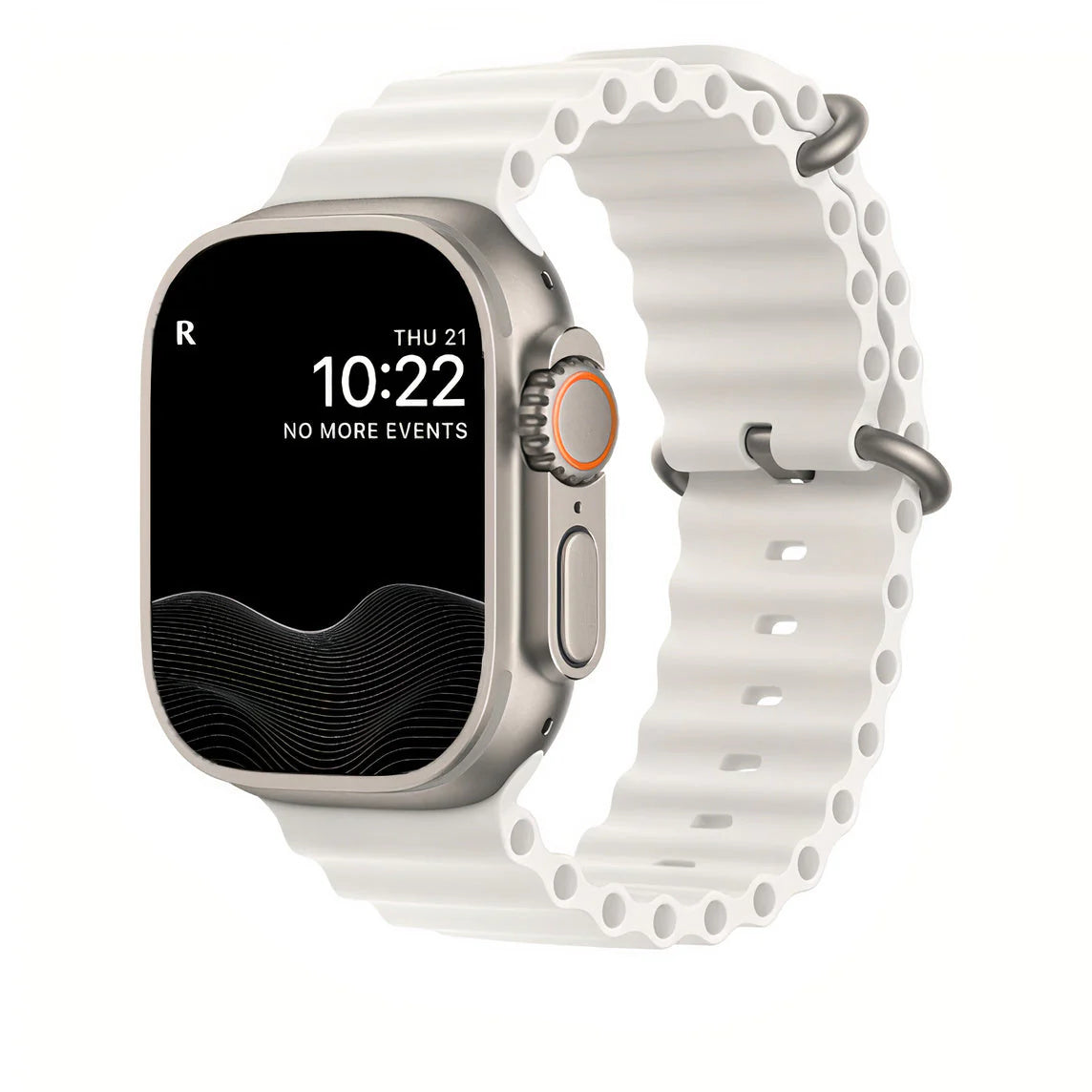 Elastisches Uhrenarmband für Smartwatch 40-49mm Silikon Stretch Band Gelb Blau Weiß Orange Geeignet für Sport Tauchen Alltag Komfortable Passform Auch über Neoprenanzug | Sansoti