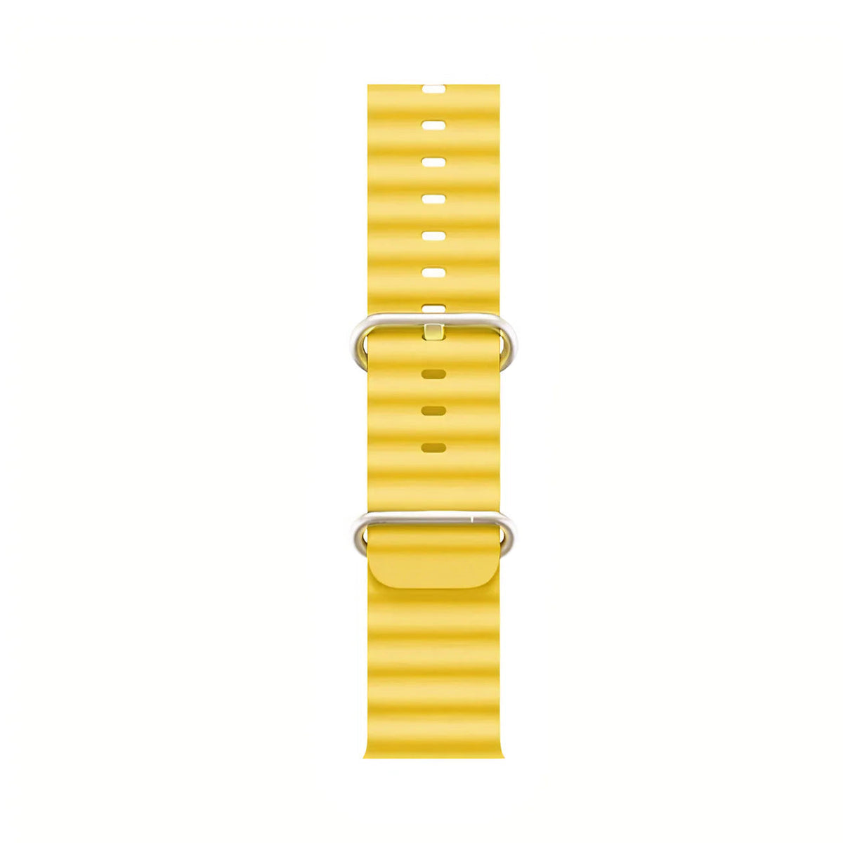 Elastisches Uhrenarmband für Smartwatch 40-49mm Silikon Stretch Band Gelb Blau Weiß Orange Geeignet für Sport Tauchen Alltag Komfortable Passform Auch über Neoprenanzug | Sansoti