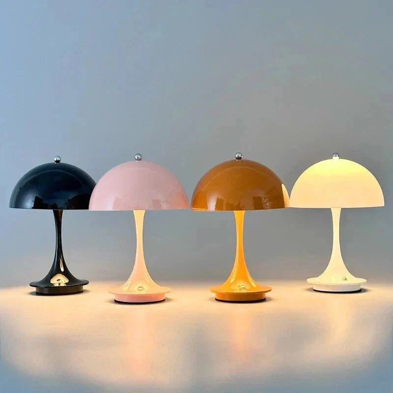 Lampe de table sans fil avec éclairage LED, rechargeable et design scandinave | Sansoti