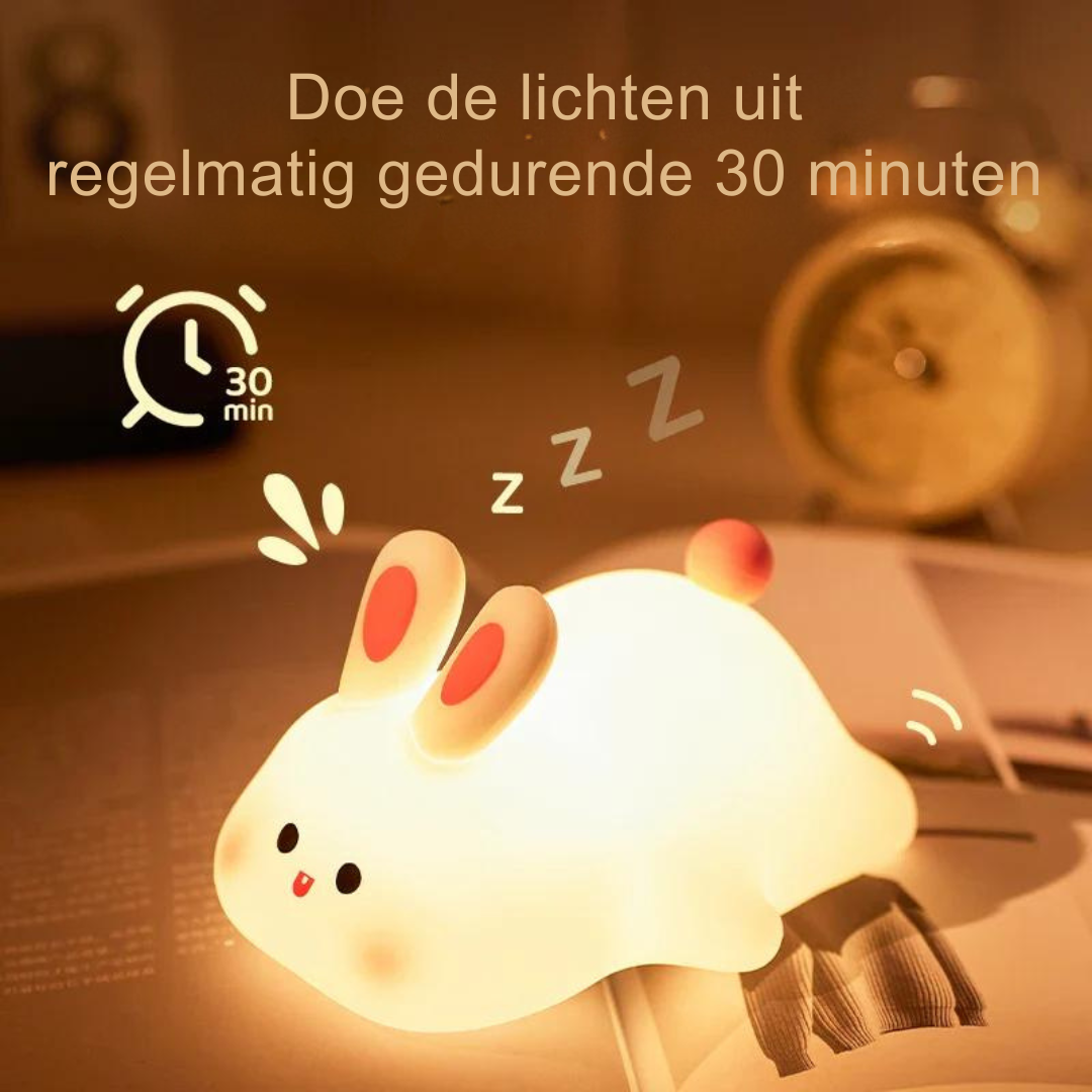 Animal Night Light LED Night Lamp Soft Silicone USB Rechargeable Timer Mood Lighting Kids Room | Sansoti