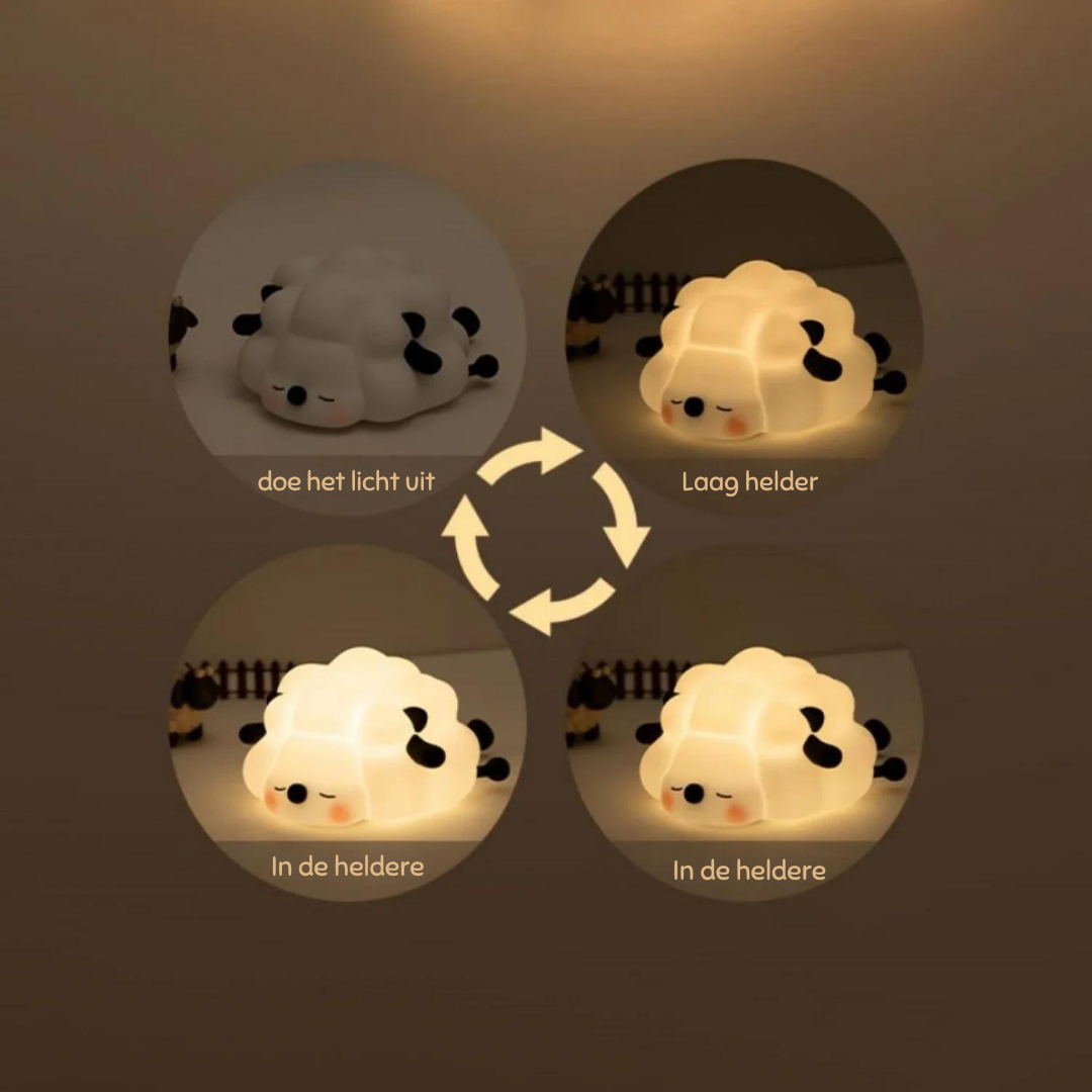 Animal Night Light LED Night Lamp Soft Silicone USB Rechargeable Timer Mood Lighting Kids Room | Sansoti