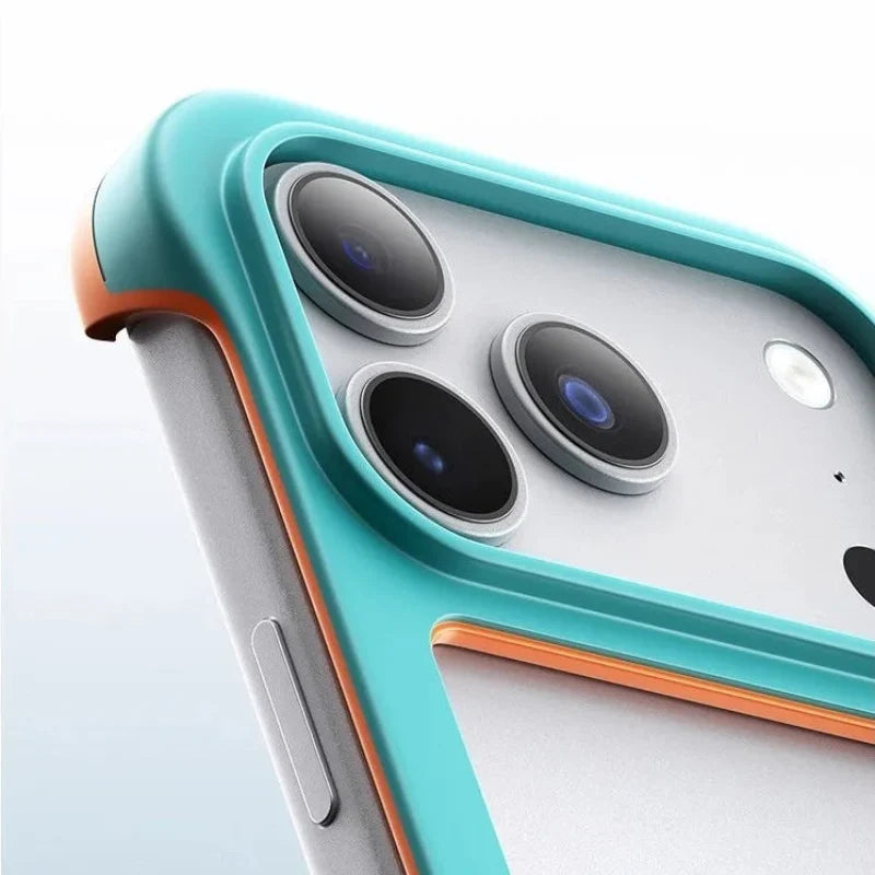 Zweifarbige stoßfeste Bumper-Handyhülle für iPhone 12 bis 17 transparente TPU-Silikon-Schutzhülle | Sansoti