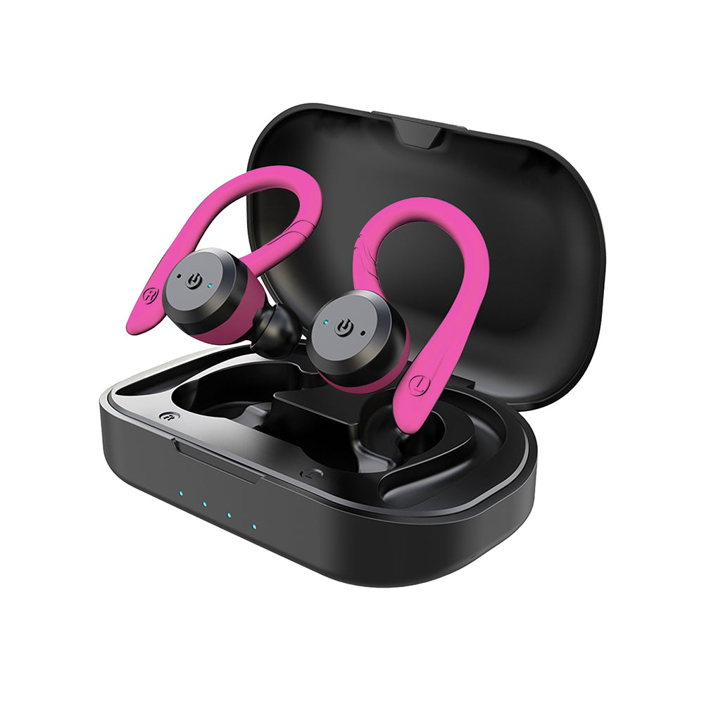 Wireless Sports Earbuds Waterproof IPX7 with 20 Hours Playtime | Bluetooth 5.0 for Swimming and Fitness | Ergonomic Fit | Sansoti