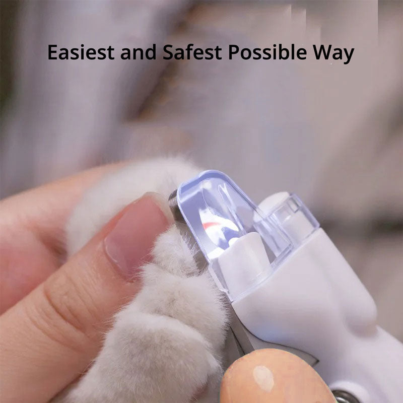 Dog Nail Clippers with LED Light Safe Trimming Pet Nail Care Stainless Steel Trimmer Pedicure | Sansoti