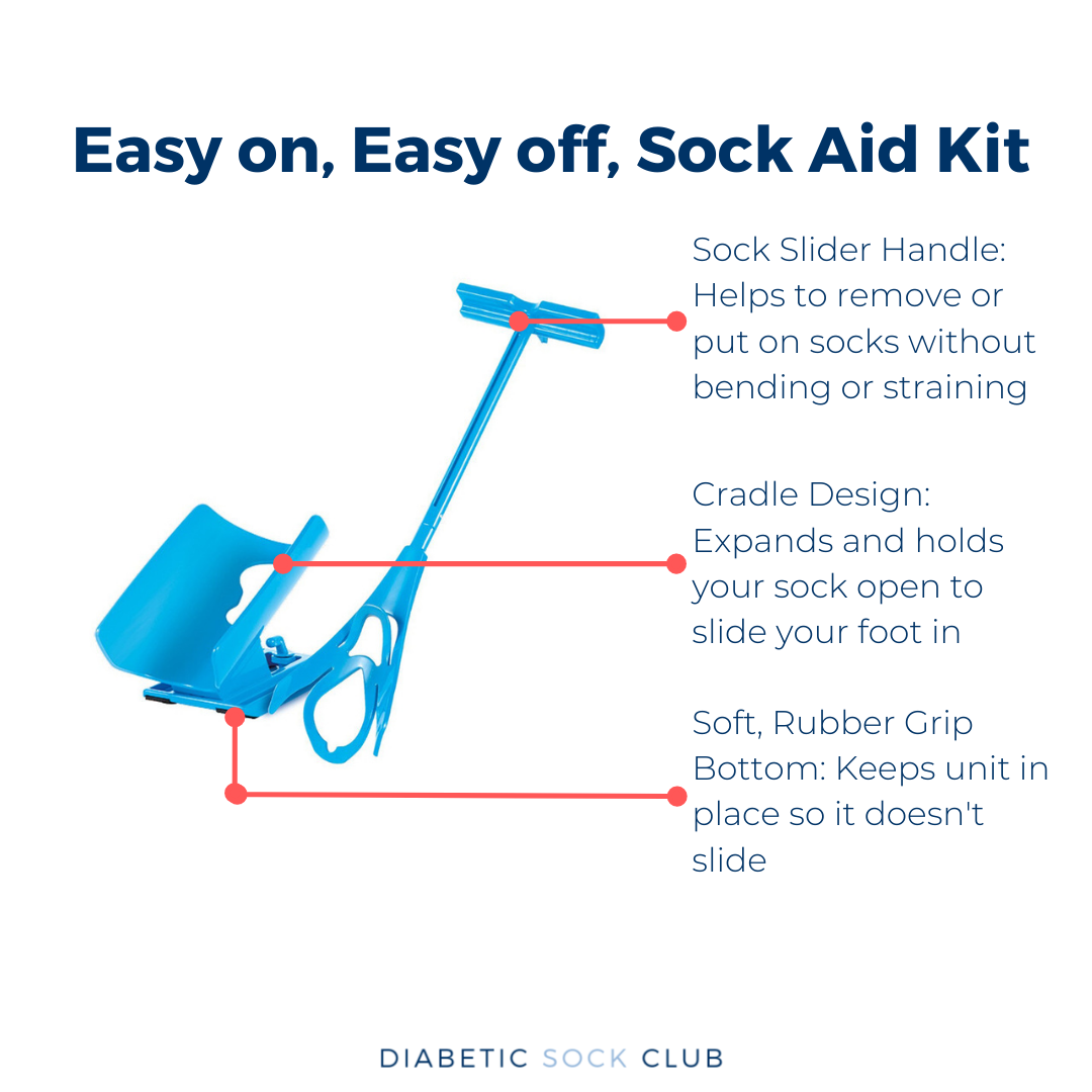 Sock Aid with Long Handle for Independence | Ideal for Limited Mobility Rehabilitation Home Care | Sansoti