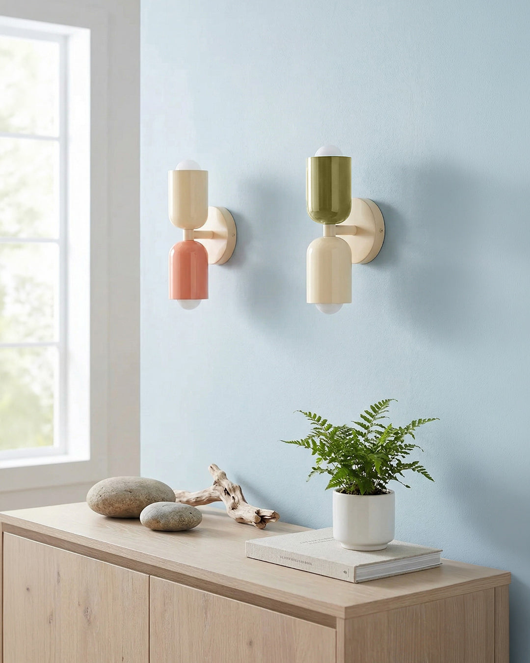 Metal Wall Lamp with Dual Light Beam – Scandinavian Design Lighting for Modern Interiors | Sansoti