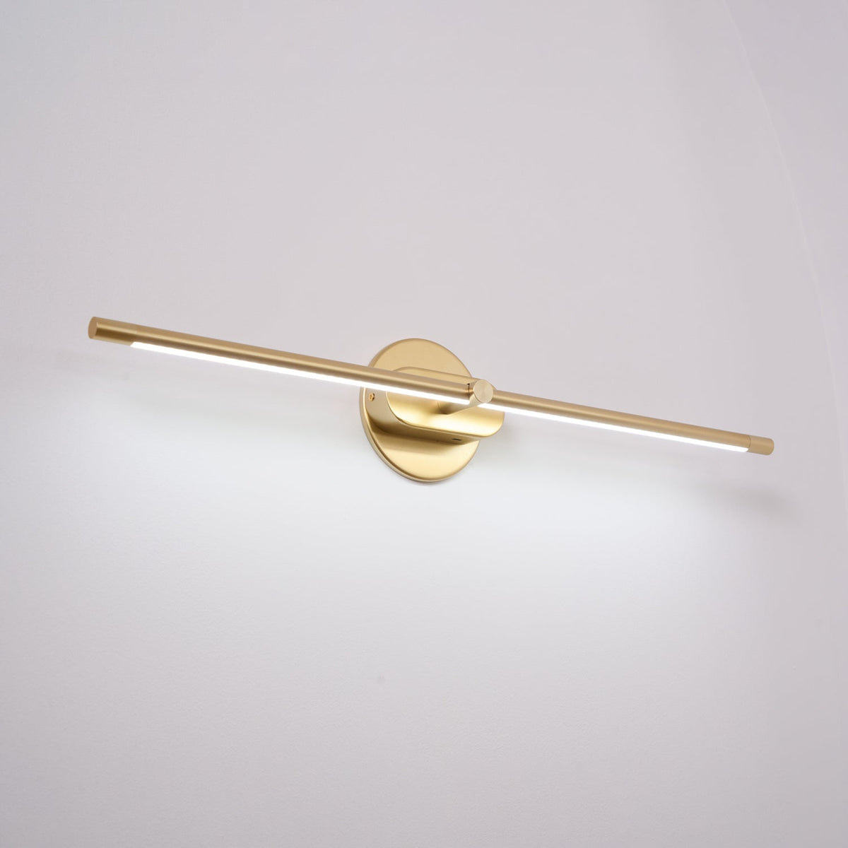 Oplaadbare LED Wandlamp Linear Design Zwart Goud Touch Dimbaar Snoerloos 68-128cm Modern Sfeerlicht Binnen | Sansoti