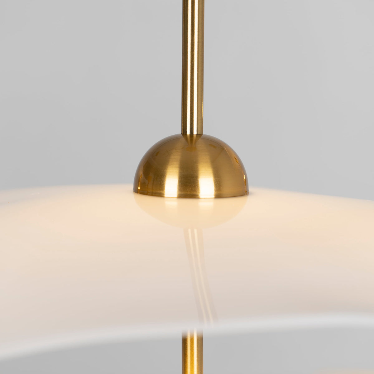 Doppelte Biscuit Hängeleuchte Weiß Gold Rund Opalweiß Acrylschirm Design Beleuchtung Dekorativ für Wohnzimmer Essbereich Schlafzimmer Modern Skandinavisches Interieur | Sansoti