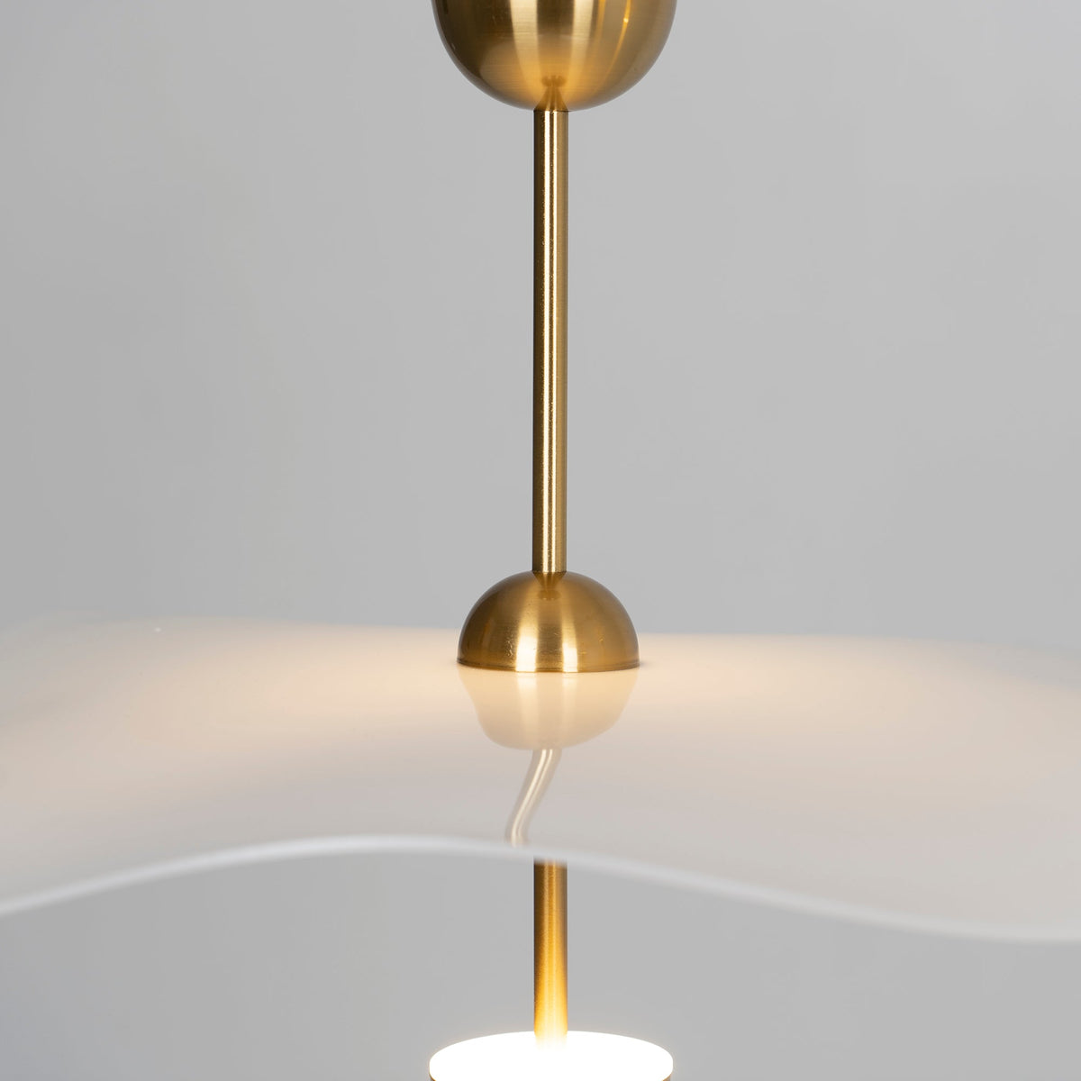 Doppelte Biscuit Hängeleuchte Weiß Gold Rund Opalweiß Acrylschirm Design Beleuchtung Dekorativ für Wohnzimmer Essbereich Schlafzimmer Modern Skandinavisches Interieur | Sansoti